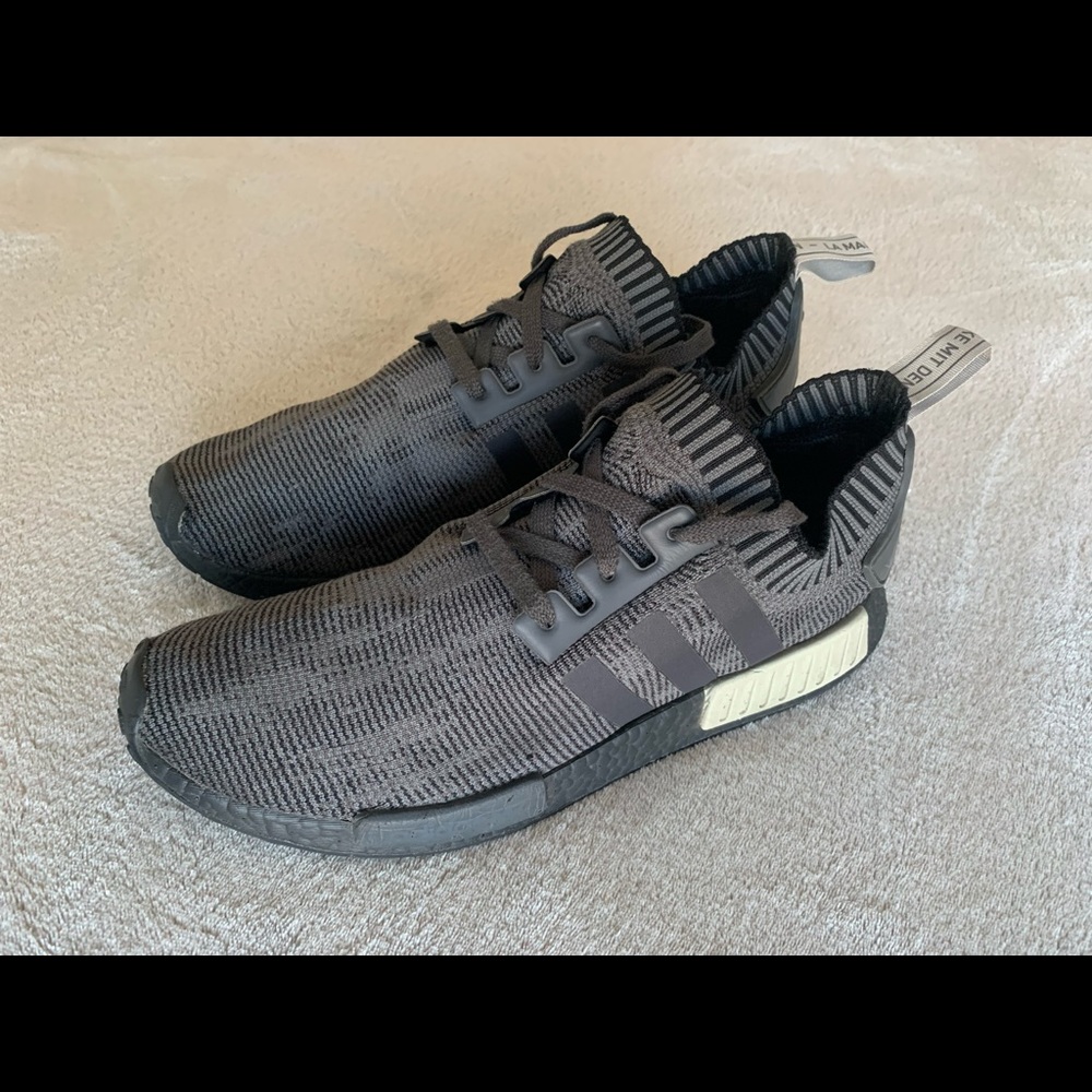 Adidas NMD R1 Primeknit Black Olive (size 12)